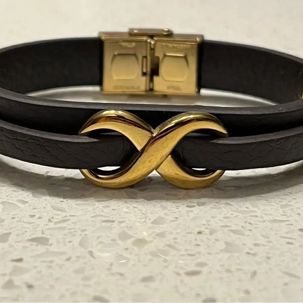 Men Infinity Decor Bracelet PU for Jewelry Gift and for a Stylish Look - Picture 6 of 13